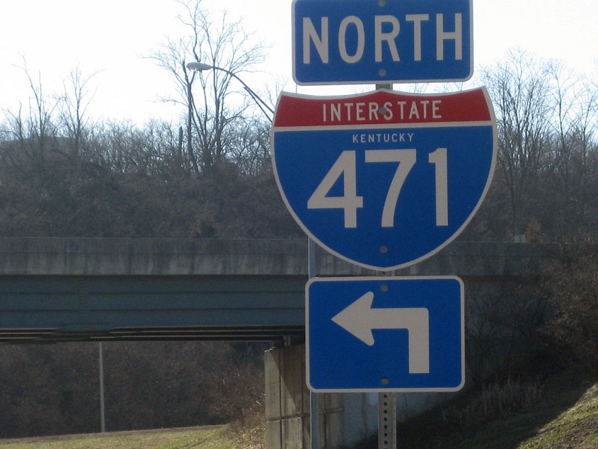 Kentucky Interstate 471 sign.