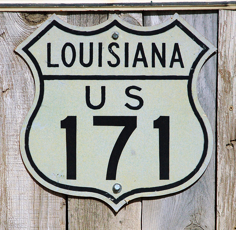 Louisiana U.S. Highway 171 sign.