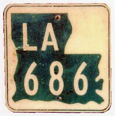 Louisiana State Highway 686 sign.