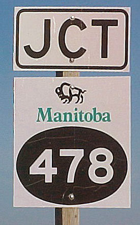 Manitoba provincial road 478 sign.