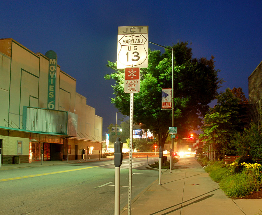 Maryland U.S. Highway 13 sign.