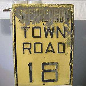 Michigan Stephenson town road 18 sign.