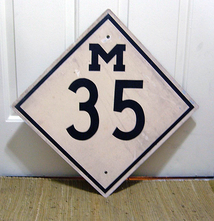 Michigan state highway 35 sign.