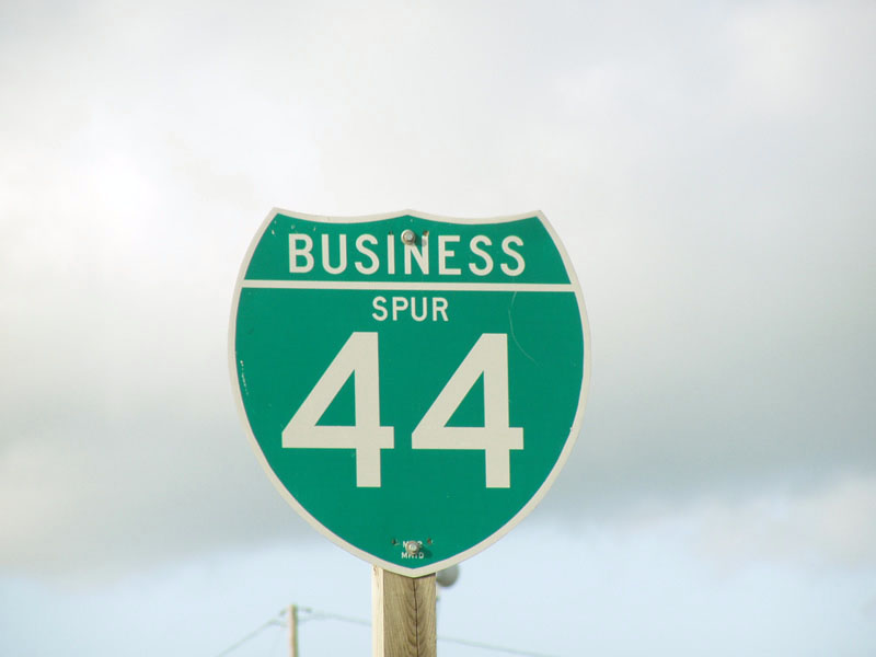 Missouri business spur 44 sign.