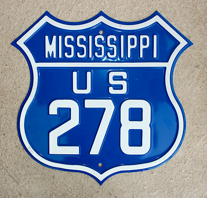 Mississippi U.S. Highway 278 sign.