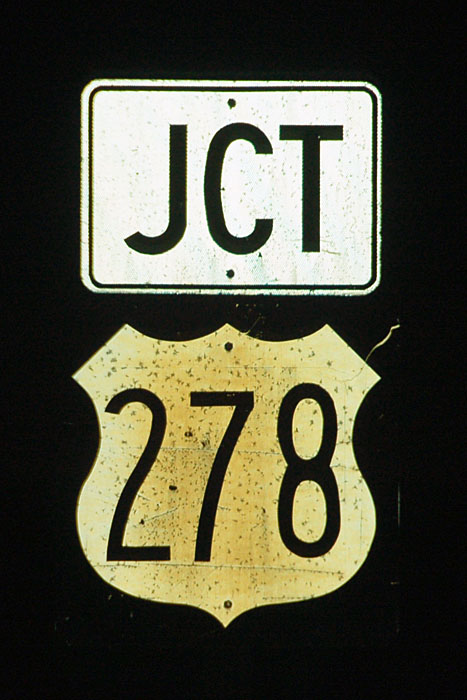 Mississippi U.S. Highway 278 sign.
