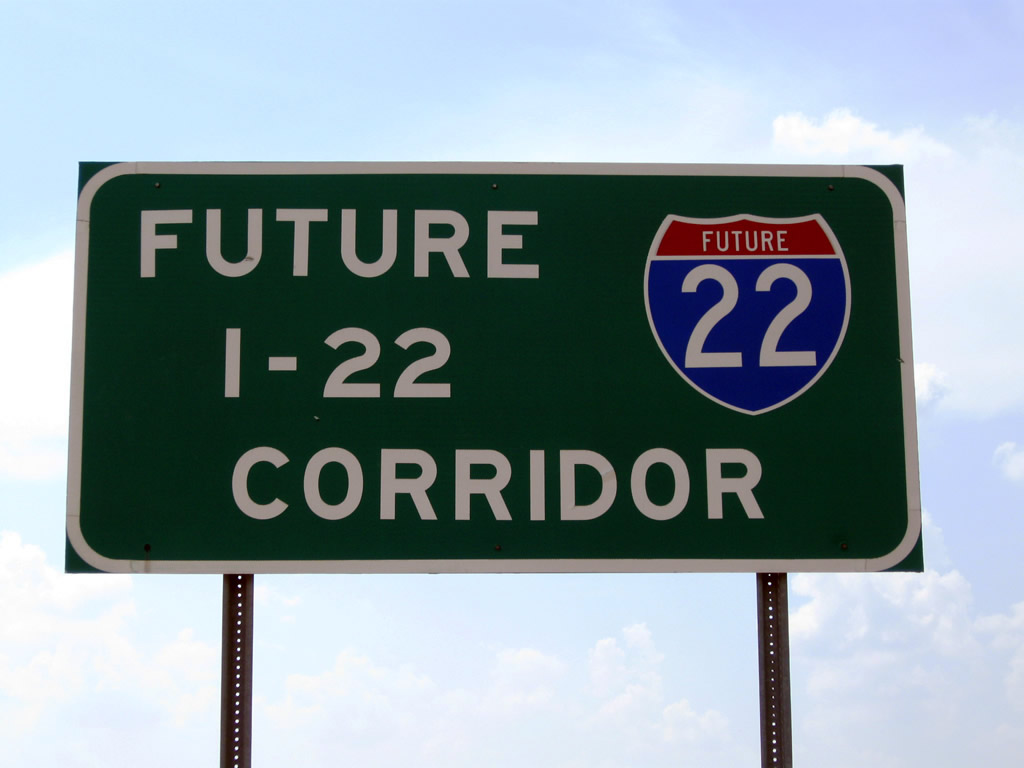 Mississippi Interstate 22 sign.