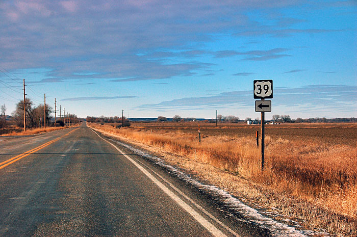 Montana U.S. Highway 39 sign.