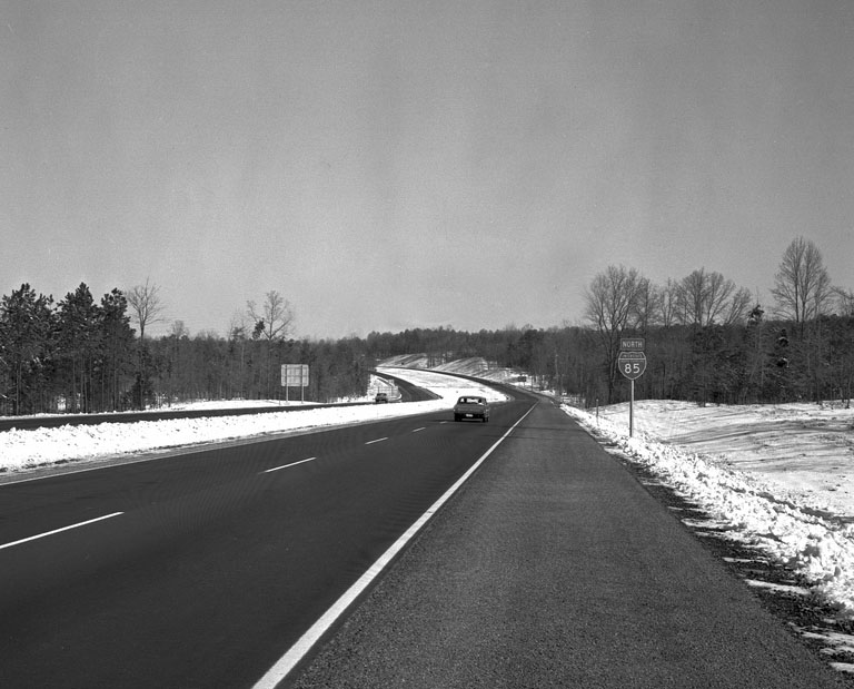 North Carolina Interstate 85 sign.