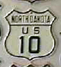 North Dakota U.S. Highway 10 sign.