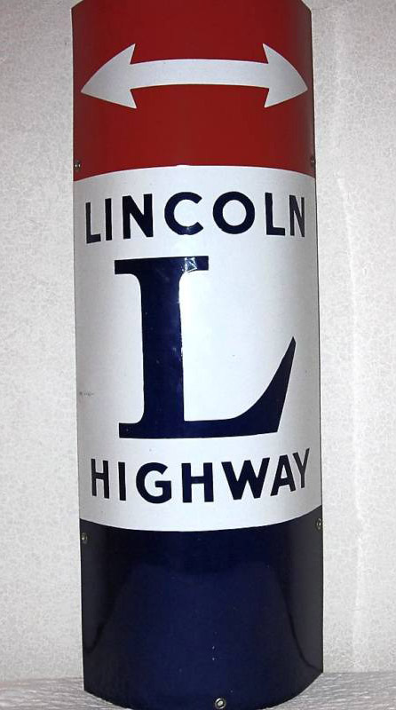Nebraska Lincoln Highway sign.