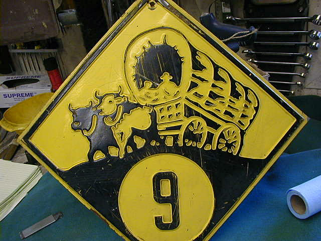 Nebraska State Highway 9 sign.