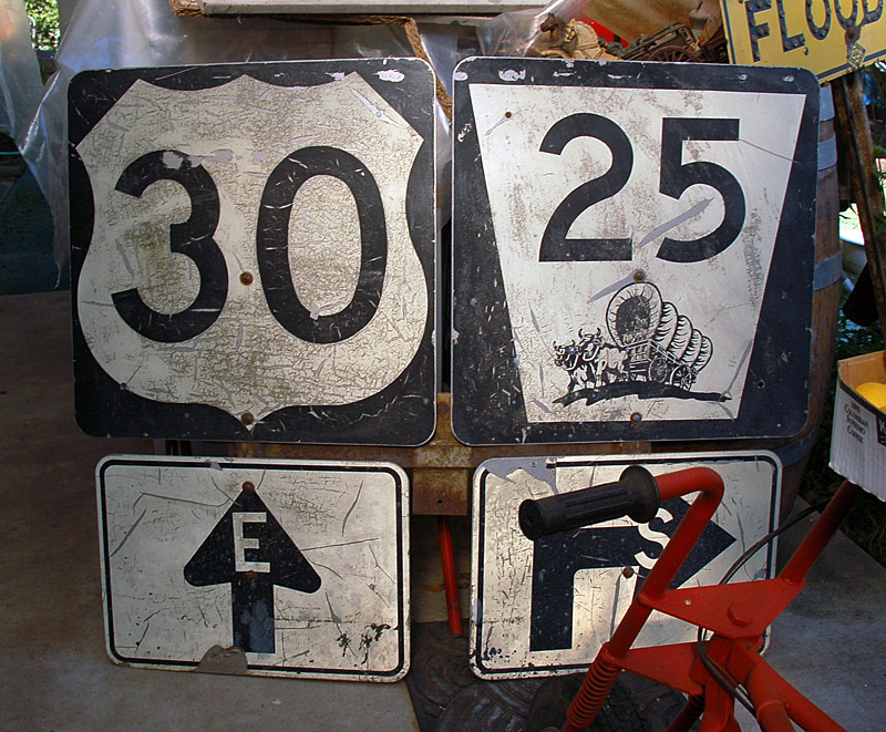 Nebraska - U.S. Highway 30 and State Highway 25 sign.
