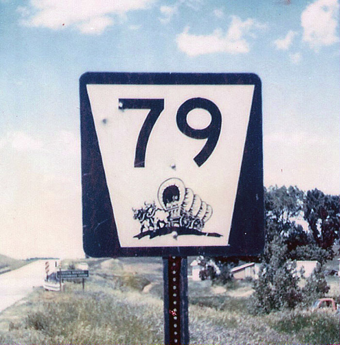 Nebraska State Highway 79 sign.