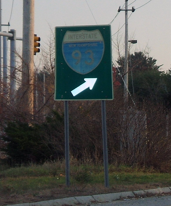New Hampshire Interstate 93 sign.