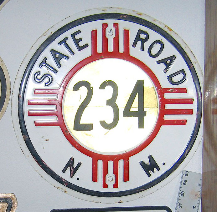 New Mexico State Highway 234 sign.