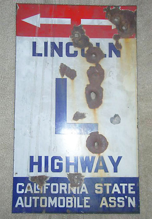 Nevada Lincoln Highway sign.