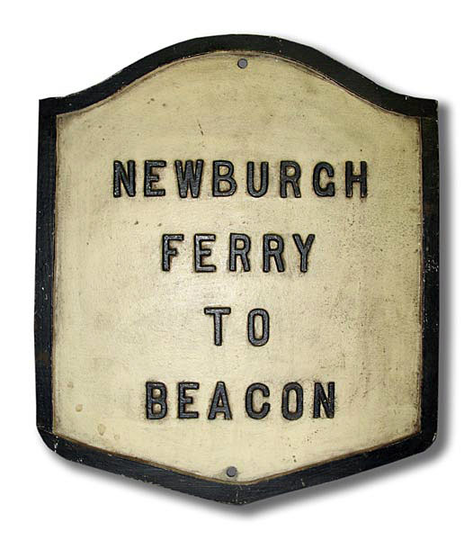 New York Newburgh-Beacon Ferry sign.