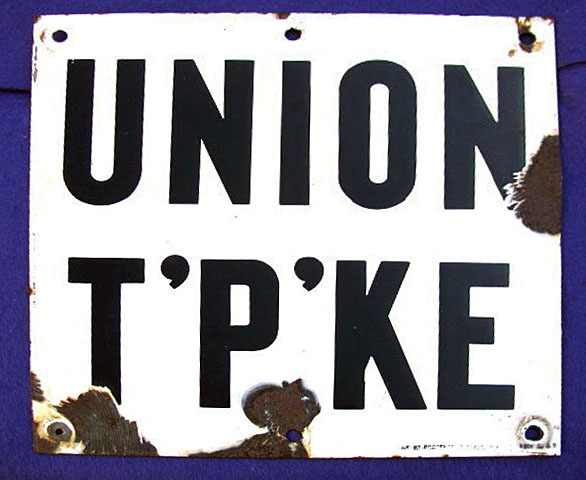 New York Union Turnpike sign.