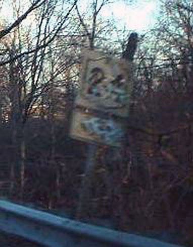 New York State Highway 24 sign.