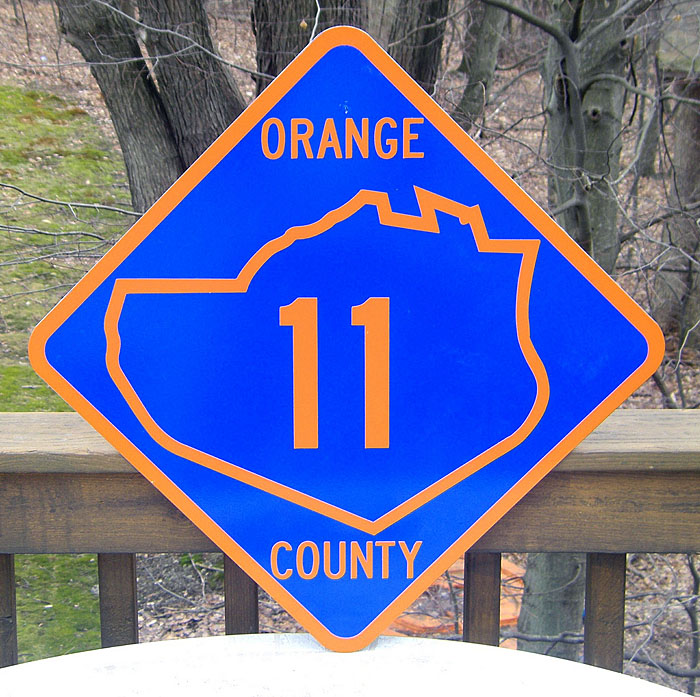 New York Orange County route 11 sign.