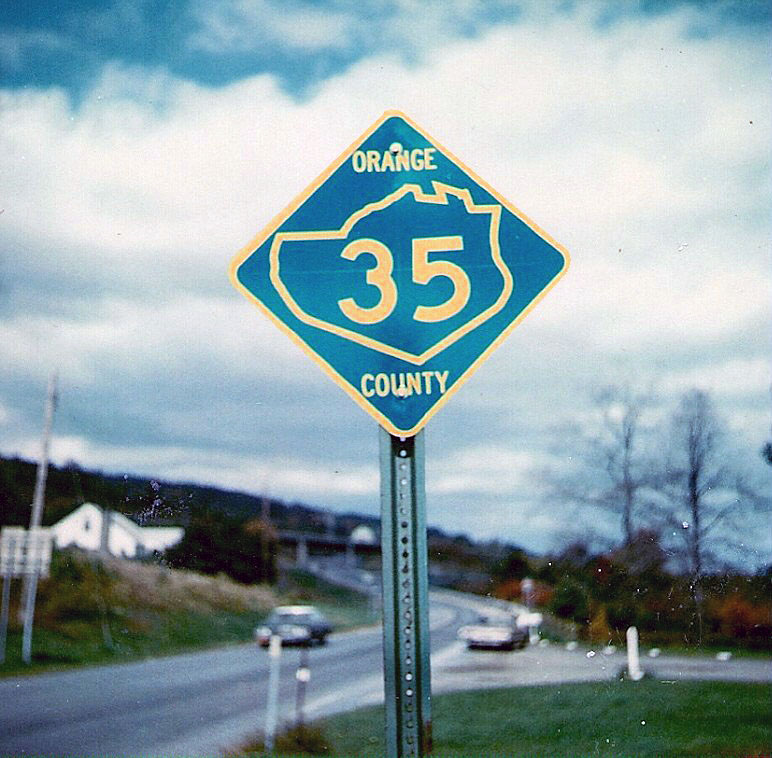New York Orange County route 35 sign.