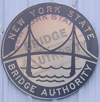 New York New York State Bridge Authority sign.