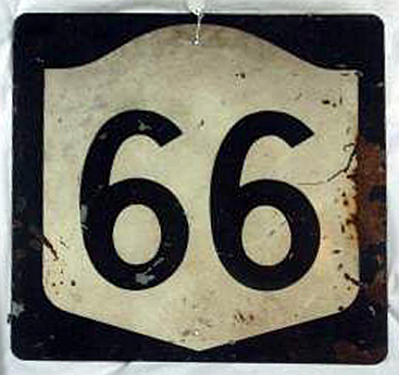 New York State Highway 66 sign.