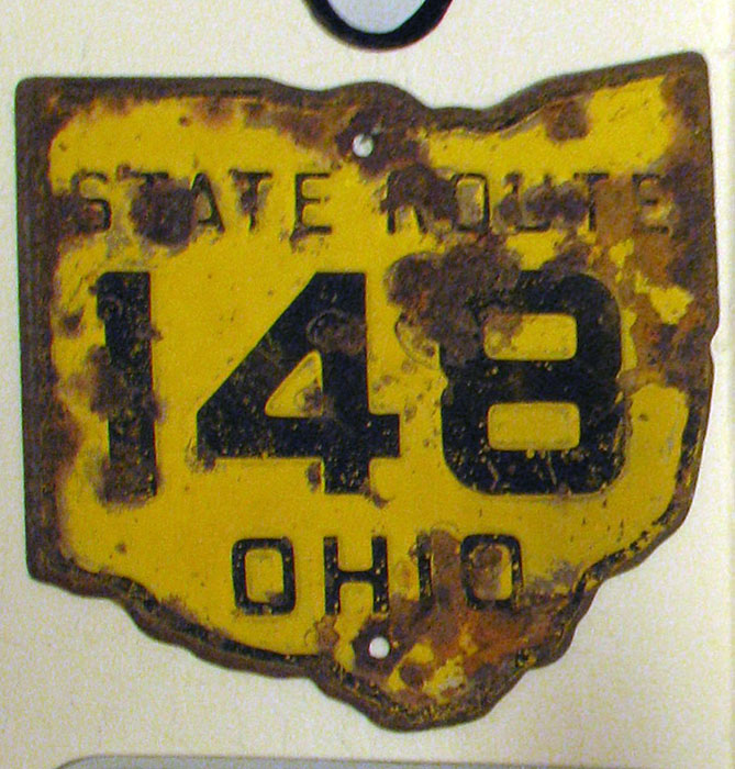 Ohio State Highway 148 sign.