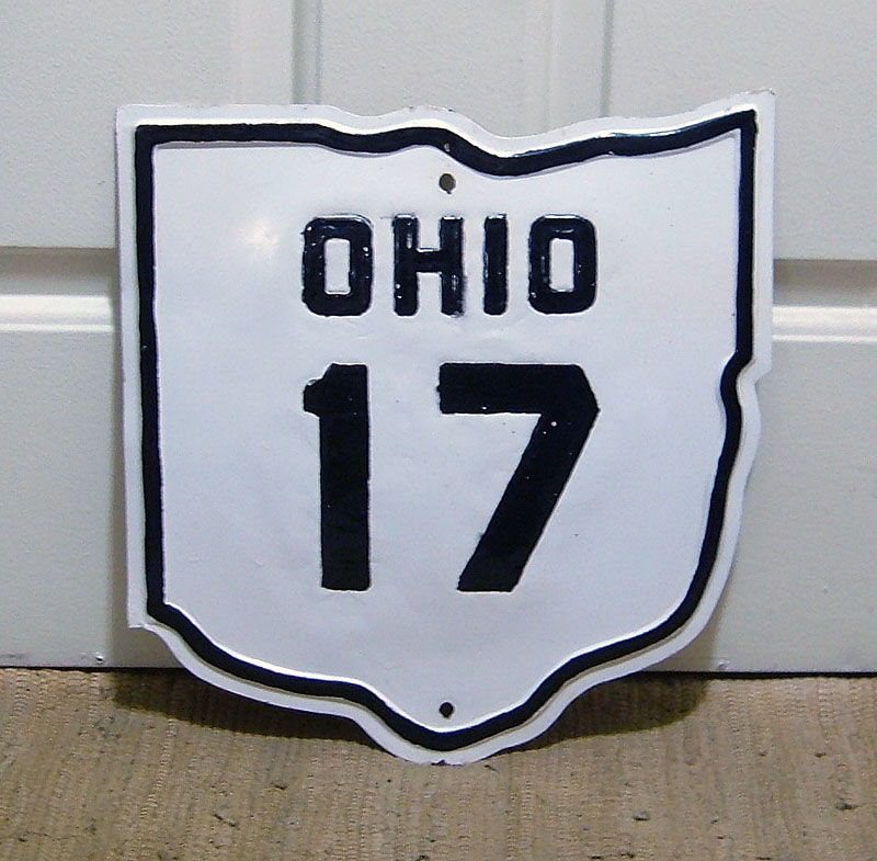 Ohio State Highway 17 sign.