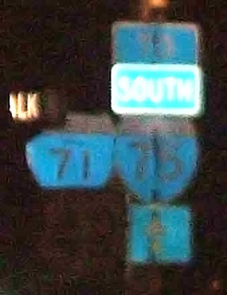 Ohio - Interstate 75 and Interstate 71 sign.