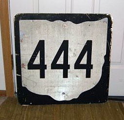 Ohio State Highway 444 sign.