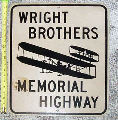 Ohio Wright Brothers Memorial Highway sign.