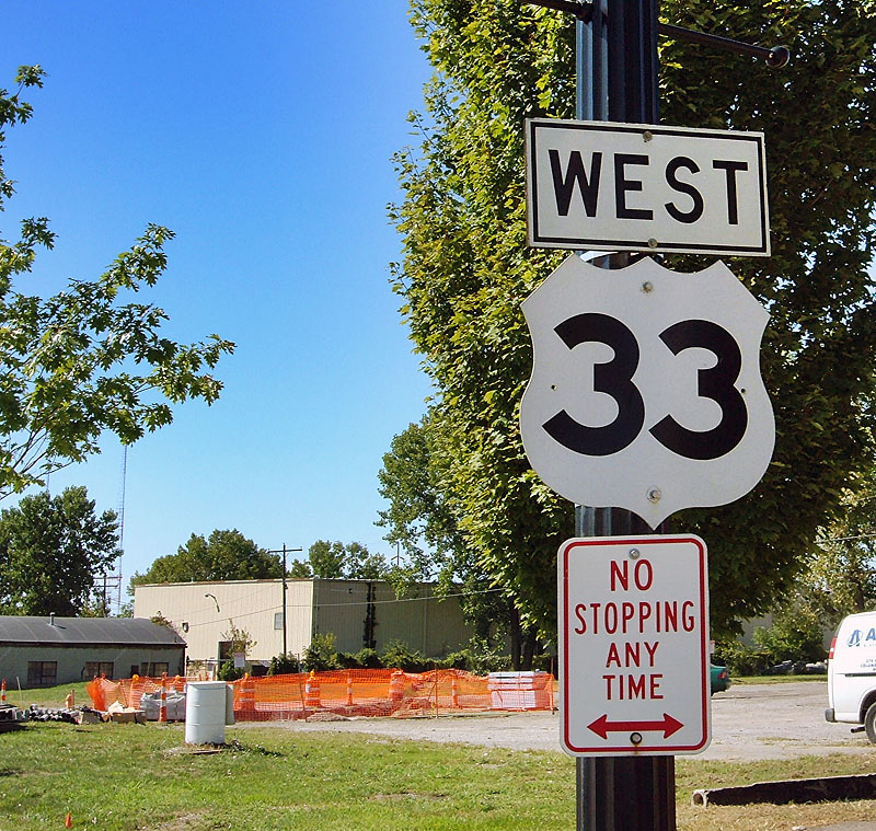 Ohio U.S. Highway 33 sign.
