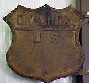 Oklahoma - U.S. Highway 66 and U.S. Highway 75 sign.