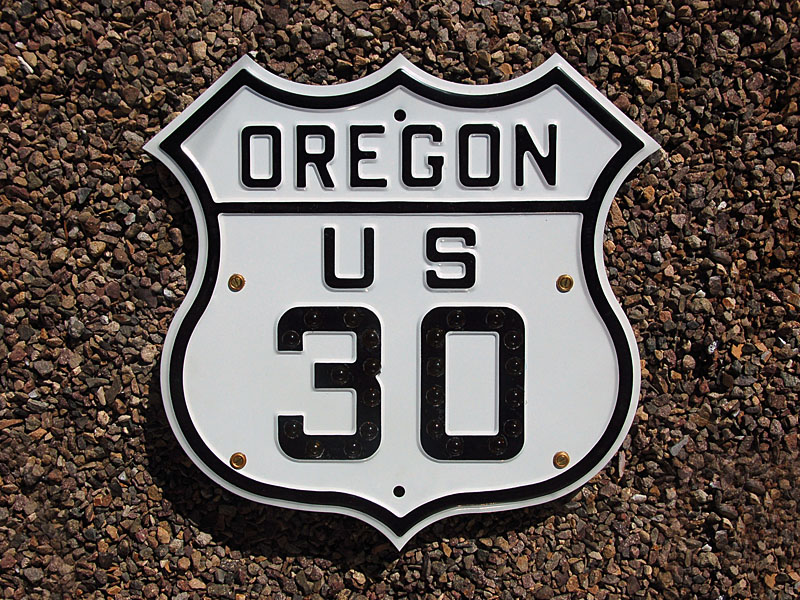 Oregon U.S. Highway 30 sign.