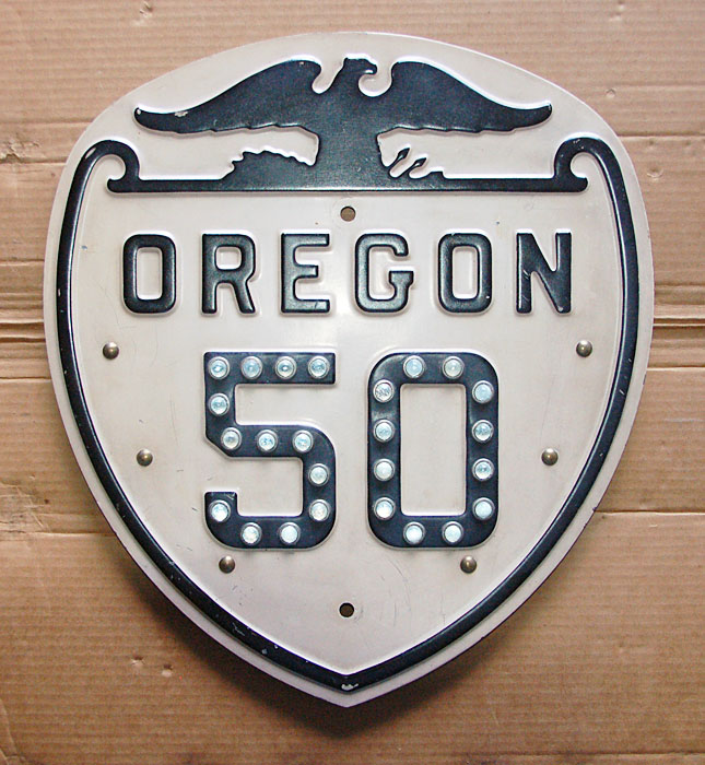 Oregon state highway 50 sign.