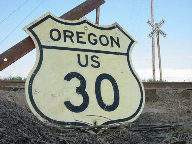 Oregon U.S. Highway 30 sign.