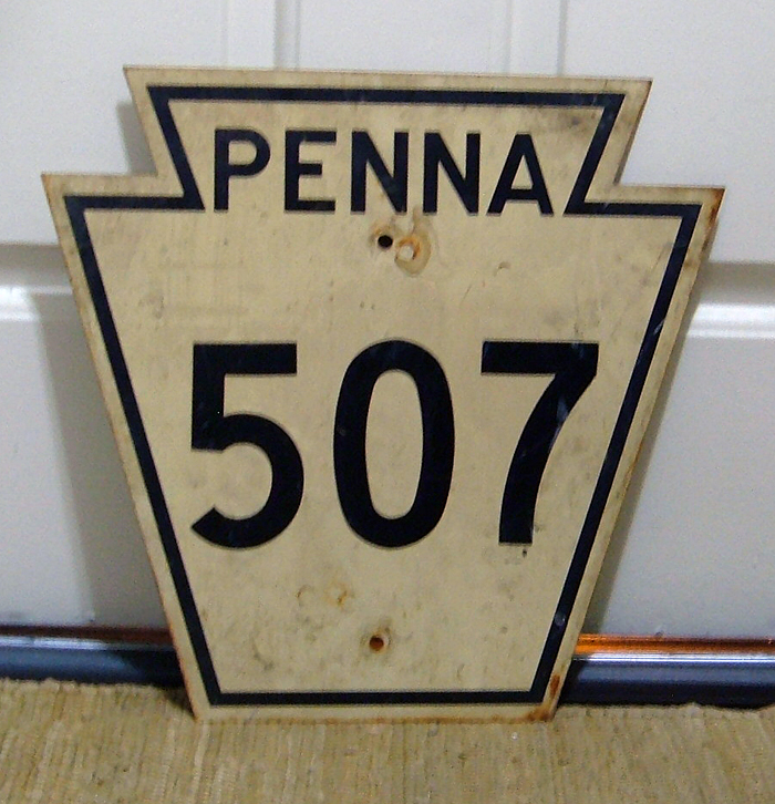 Pennsylvania State Highway 507 sign.