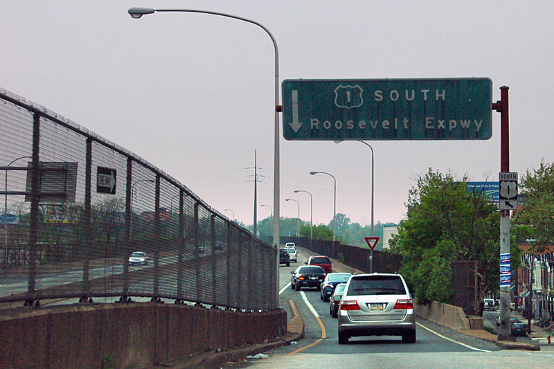 Pennsylvania U.S. Highway 1 sign.