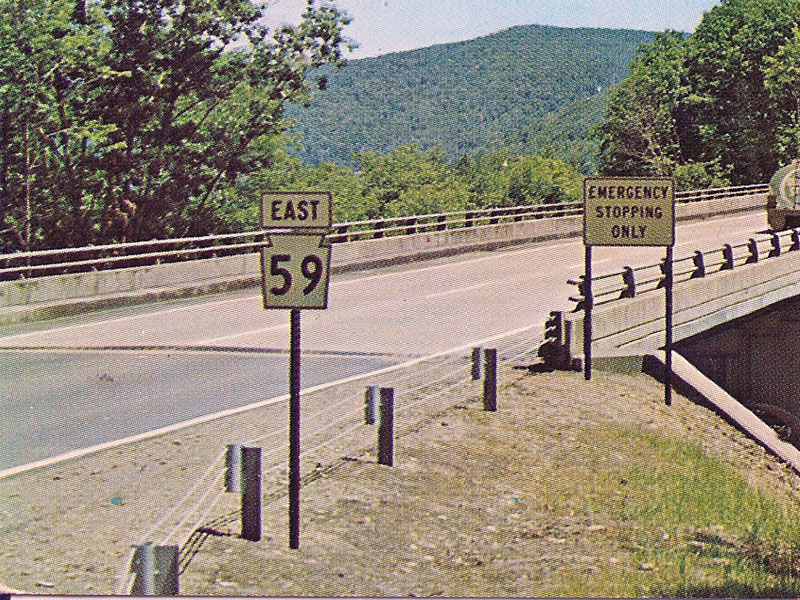 Pennsylvania State Highway 59 sign.