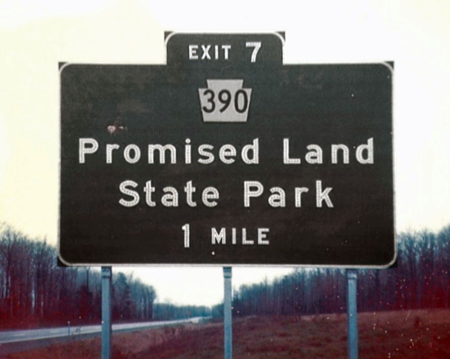 Pennsylvania State Highway 390 sign.