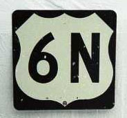Pennsylvania U. S. highway 6N sign.