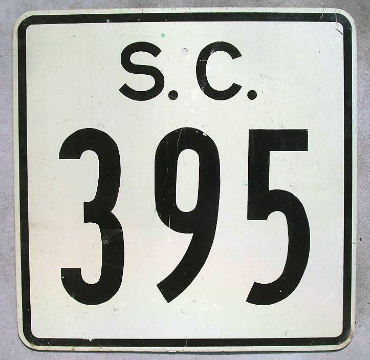 South Carolina State Highway 395 sign.