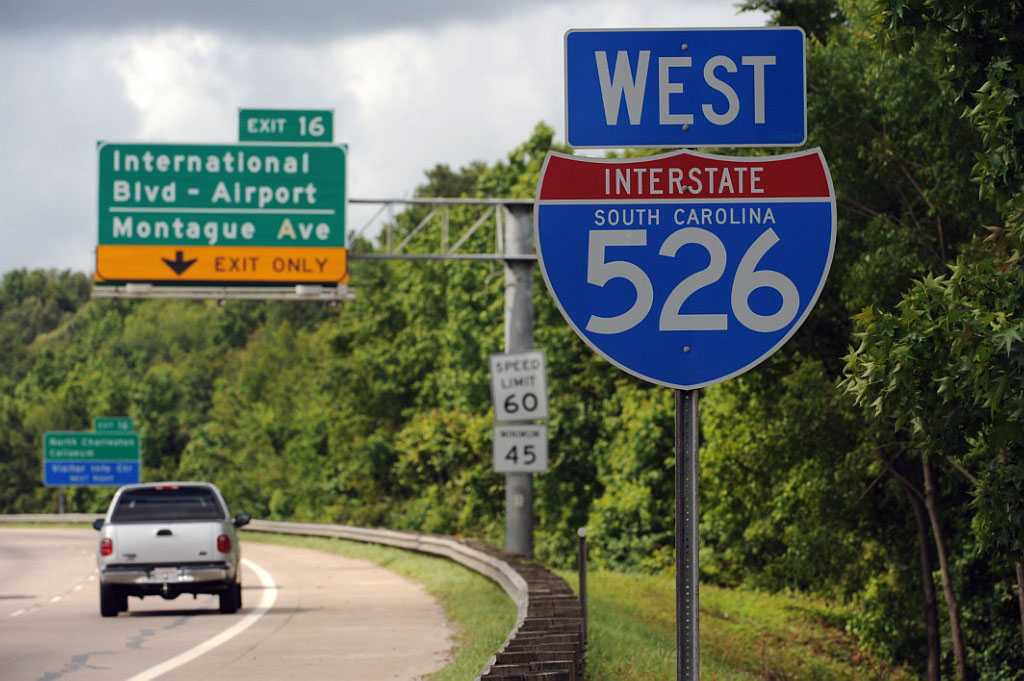 South Carolina Interstate 526 sign.