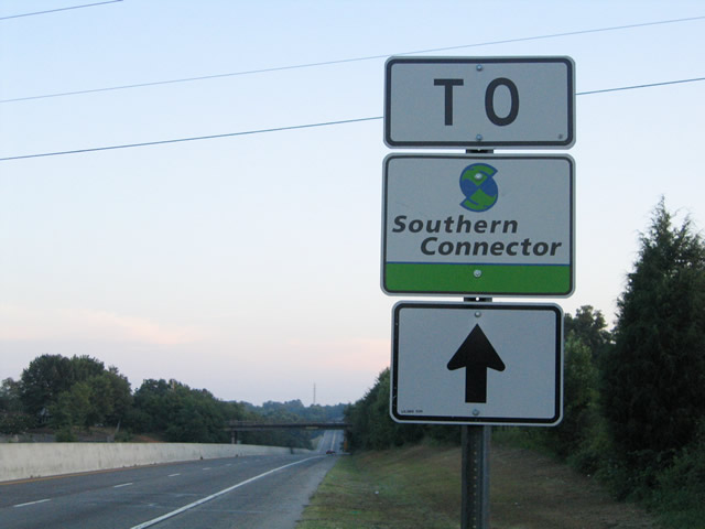 South Carolina Southern Connector sign.