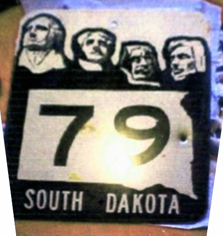 South Dakota State Highway 79 sign.