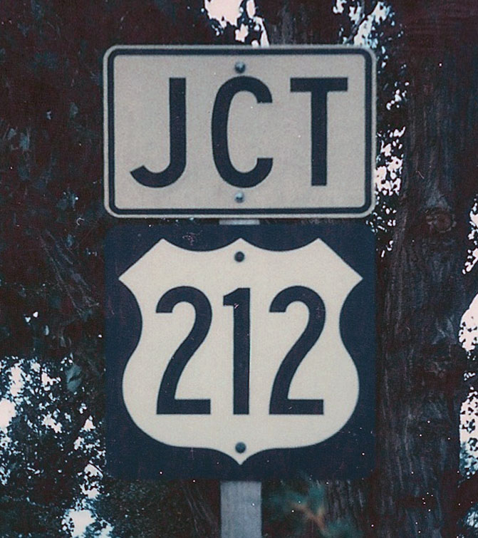 South Dakota U.S. Highway 212 sign.