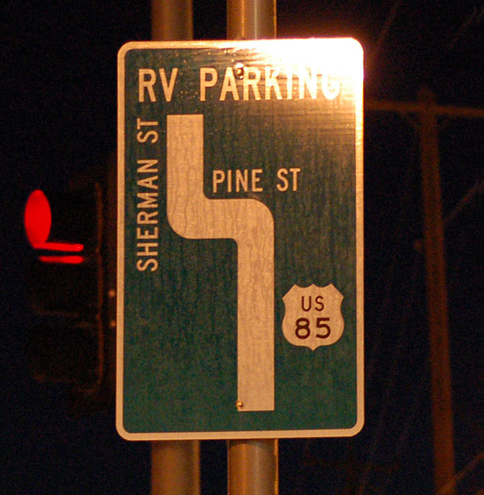 South Dakota U.S. Highway 85 sign.