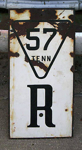 Tennessee State Highway 57 sign.